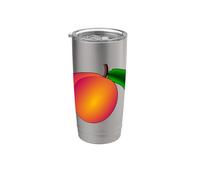 Realmente amo las nectarinas - Nectarina melocotón fruta Vaso térmico de acero inoxidable de doble pared