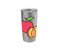 Realmente amo las nectarinas - Nectarina melocotón fruta Vaso térmico de acero inoxidable de doble pared