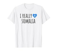 Realmente Amo Somalia Camiseta gráfica económica, Hombre, Blanco, XL