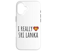 Realmente amo Sri Lanka Carcasa para iPhone 16