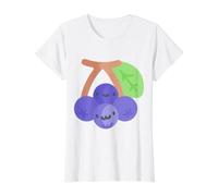 Realmente como Aronia Chokeberry Camiseta gráfica económica, Mujer, Blanco, S