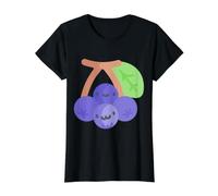 Realmente como Aronia Chokeberry Camiseta gráfica económica, Mujer, Negro, L