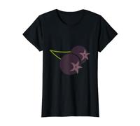 Realmente como Aronia Chokeberry Camiseta gráfica económica, Mujer, Negro, L
