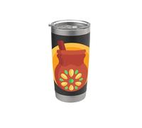 Realmente como Atole Atolli Atol Atol De Elote Masa Mexicano Vaso térmico de acero inoxidable de doble pared