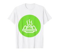 Realmente como Baozi Comida China Dim Sum Bollos al Vapor Camiseta gráfica económica, Hombre, Blanco, S