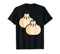 Realmente como Baozi Comida China Dim Sum Bollos al Vapor Camiseta gráfica económica, Hombre, Negro, L
