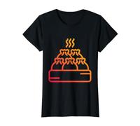 Realmente como Baozi Comida China Dim Sum Bollos al Vapor Camiseta gráfica económica, Mujer, Negro, S