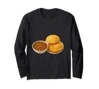 Realmente como la Cocina India Chole bhature Manga Larga