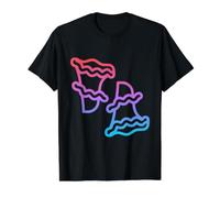 Realmente como la Pasta Campanelle Gigli Trompetti Camiseta gráfica económica, Hombre, Negro, L