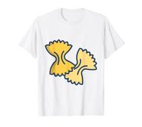 Realmente como la Pasta Farfalle Bowtie Camiseta gráfica económica, Hombre, Blanco, L