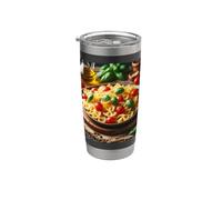 Realmente como la pasta Farfalle Bowtie Vaso térmico de acero inoxidable de doble pared