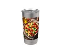 Realmente como la pasta Farfalle Bowtie Vaso térmico de acero inoxidable de doble pared