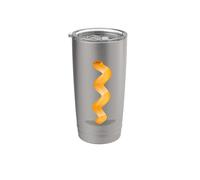Realmente como los fideos de pasta Cavatappi Vaso térmico de acero inoxidable de doble pared