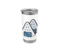 Realmente como Onigiri Bola de Arroz Japonesa Omusubi Nigirimeshi Vaso térmico de acero inoxidable de doble pared