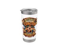 Realmente este es mi circo Estos son monos dicho divertido Vaso térmico de acero inoxidable de doble pared