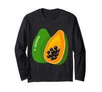Realmente me Encanta la Papaya Paw-Paw Fruit Colorida Manga Larga
