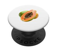 Realmente me Encanta la Papaya Paw-Paw Fruit Colorida PopSockets PopGrip Adhesivo