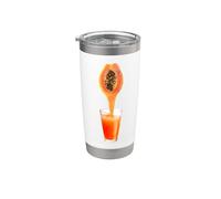 Realmente me encanta la papaya Paw-Paw Fruit Colorida Vaso térmico de acero inoxidable de doble pared