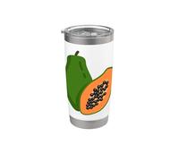 Realmente me encanta la papaya Paw-Paw Fruit Colorida Vaso térmico de acero inoxidable de doble pared