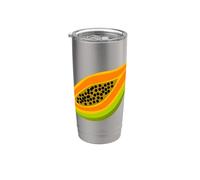 Realmente me encanta la papaya Paw-Paw Fruit Colorida Vaso térmico de acero inoxidable de doble pared
