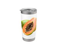 Realmente me encanta la papaya Paw-Paw Fruit Colorida Vaso térmico de acero inoxidable de doble pared