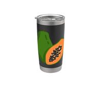 Realmente me encanta la papaya Paw-Paw Fruit Colorida Vaso térmico de acero inoxidable de doble pared