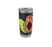 Realmente me encanta la papaya Paw-Paw Fruit Colorida Vaso térmico de acero inoxidable de doble pared