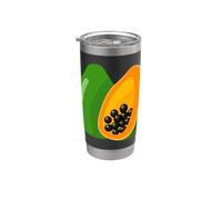 Realmente me encanta la papaya Paw-Paw Fruit Colorida Vaso térmico de acero inoxidable de doble pared