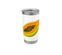 Realmente me encanta la papaya Paw-Paw Fruit Colorida Vaso térmico de acero inoxidable de doble pared