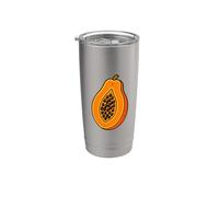 Realmente me encanta la papaya Paw-Paw Fruit Colorida Vaso térmico de acero inoxidable de doble pared