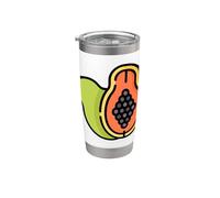 Realmente me encanta la papaya Paw-Paw Fruit Colorida Vaso térmico de acero inoxidable de doble pared
