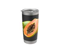 Realmente me encanta la papaya Paw-Paw Fruit Colorida Vaso térmico de acero inoxidable de doble pared