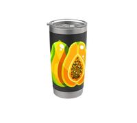 Realmente me encanta la papaya Paw-Paw Fruit Colorida Vaso térmico de acero inoxidable de doble pared