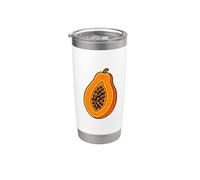 Realmente me encanta la papaya Paw-Paw Fruit Colorida Vaso térmico de acero inoxidable de doble pared