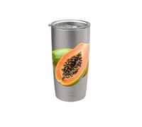 Realmente me encanta la papaya Paw-Paw Fruit Colorida Vaso térmico de acero inoxidable de doble pared