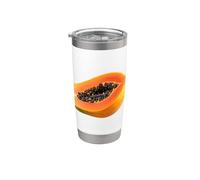 Realmente me encanta la papaya Paw-Paw Fruit Colorida Vaso térmico de acero inoxidable de doble pared