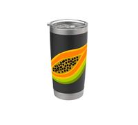 Realmente me encanta la papaya Paw-Paw Fruit Colorida Vaso térmico de acero inoxidable de doble pared