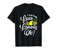 Realmente me encantan los Limones, ¿de Acuerdo, Graciosa Fruta de limón? Camiseta gráfica económica, Hombre, Negro, XL