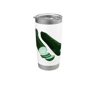 Realmente Me gusta la jardinería vegana vegetariana de calabacín Vaso térmico de acero inoxidable de doble pared