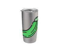 Realmente Me gusta la jardinería vegana vegetariana de calabacín Vaso térmico de acero inoxidable de doble pared