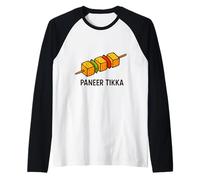 Realmente Me Gusta Paneer Tikka India India Tandoor Comida Camiseta Manga Raglan
