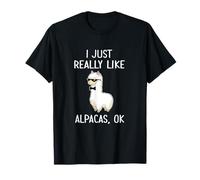 Realmente me gustan las alpacas, ¿vale? Llama Alpaca Camiseta