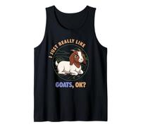 Realmente me Gustan Las Cabras Ok Animal de Granja Lindo Boer Goat Camiseta sin Mangas