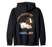 Realmente me Gustan Las Cabras Ok Animal de Granja Lindo Boer Goat Sudadera con Capucha