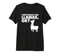Realmente me Gustan Las Llamas Ok Camiseta Premium