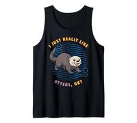 Realmente Me Gustan Las Nutrias Ok Animales Amante De La Nutria De Camiseta sin Mangas