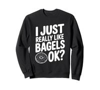 Realmente me Gustan los Bagels, ¿de Acuerdo? Humor gastronómico Sudadera