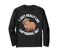 Realmente me Gustan los capibaras, ¿Vale? Capibara Dicho Manga Larga