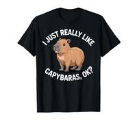 Realmente me Gustan los capibaras, ¿Vale? Humor Capibara Camiseta