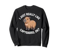 Realmente me Gustan los capibaras, ¿Vale? Humor Capibara Sudadera